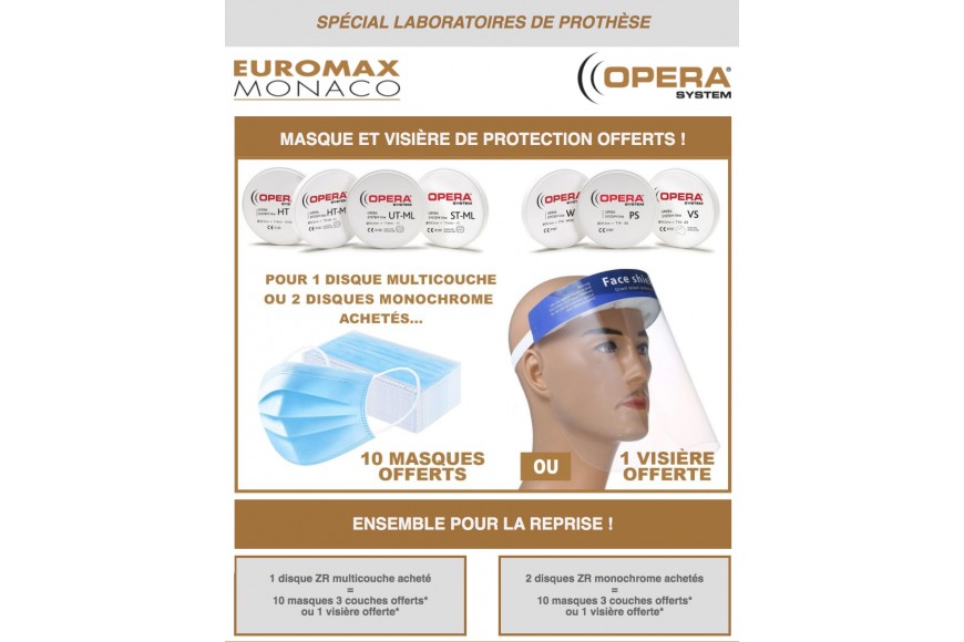 Masque et Visière de protection offerts !