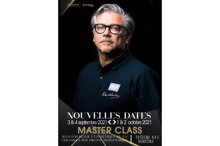 DANIELE RONDONI chez Euromax Monaco pour sa Master Class : Réinterpréter l'esthétique de la céramique, le système 4.4.1 sur zircone monolithique ! 