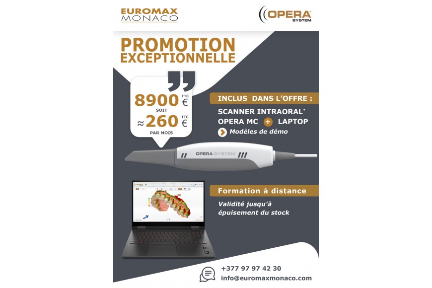 OFFRE EXCEPTIONNELLE - Scanner Intraoral Opera MC + Laptop inclus