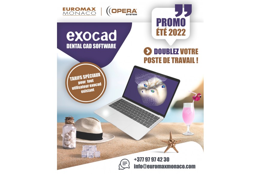 Promo été 2022 - Exocad Dental CAD software