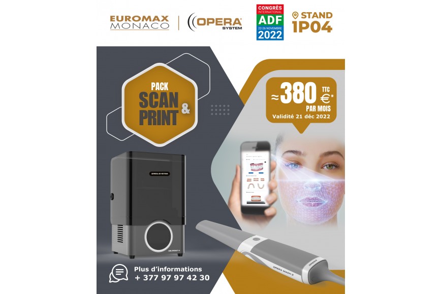 Pack Scan & Print - Scanner intraoral et Imprimante 3D