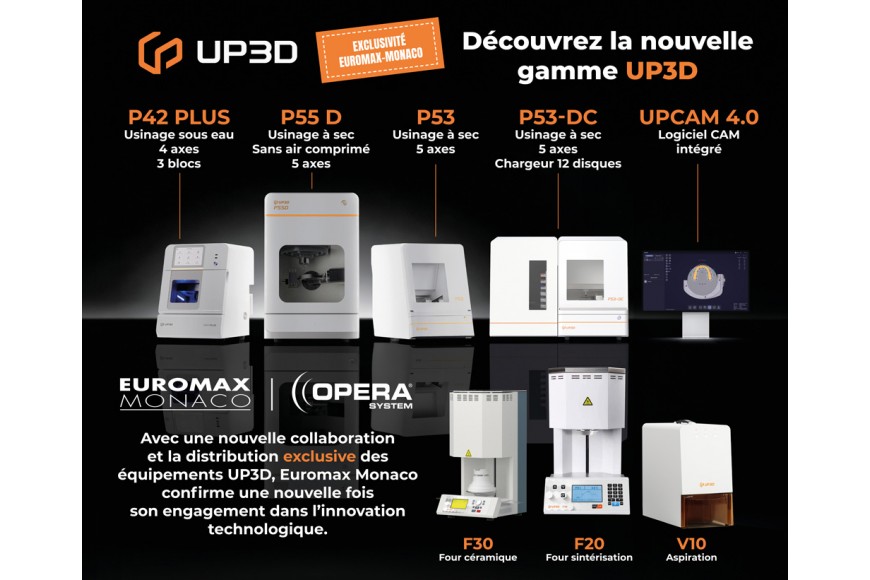 Euromax Monaco devient le distributeur exclusif de la gamme UP3D en France
